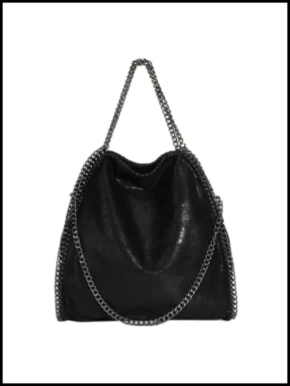 Womens Faux Leather Hobo Crossbody Bag Large Chain Shoulder Purse